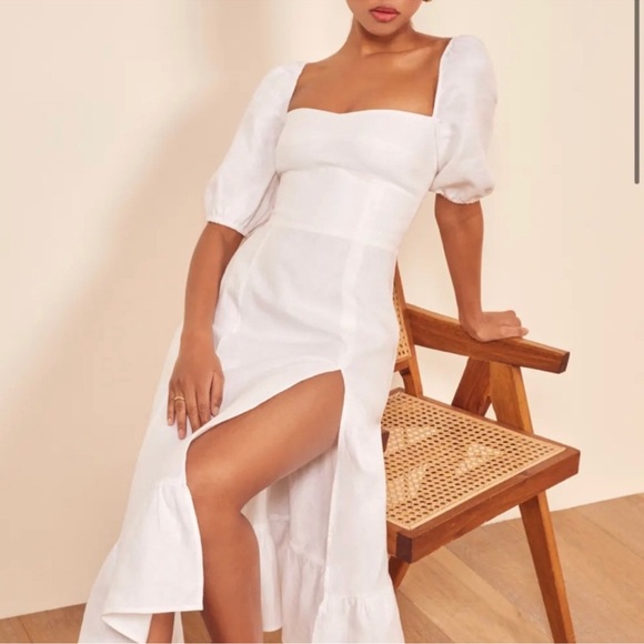 Reformation Dresses & Skirts - Reformation Belgium Linen Dress in White